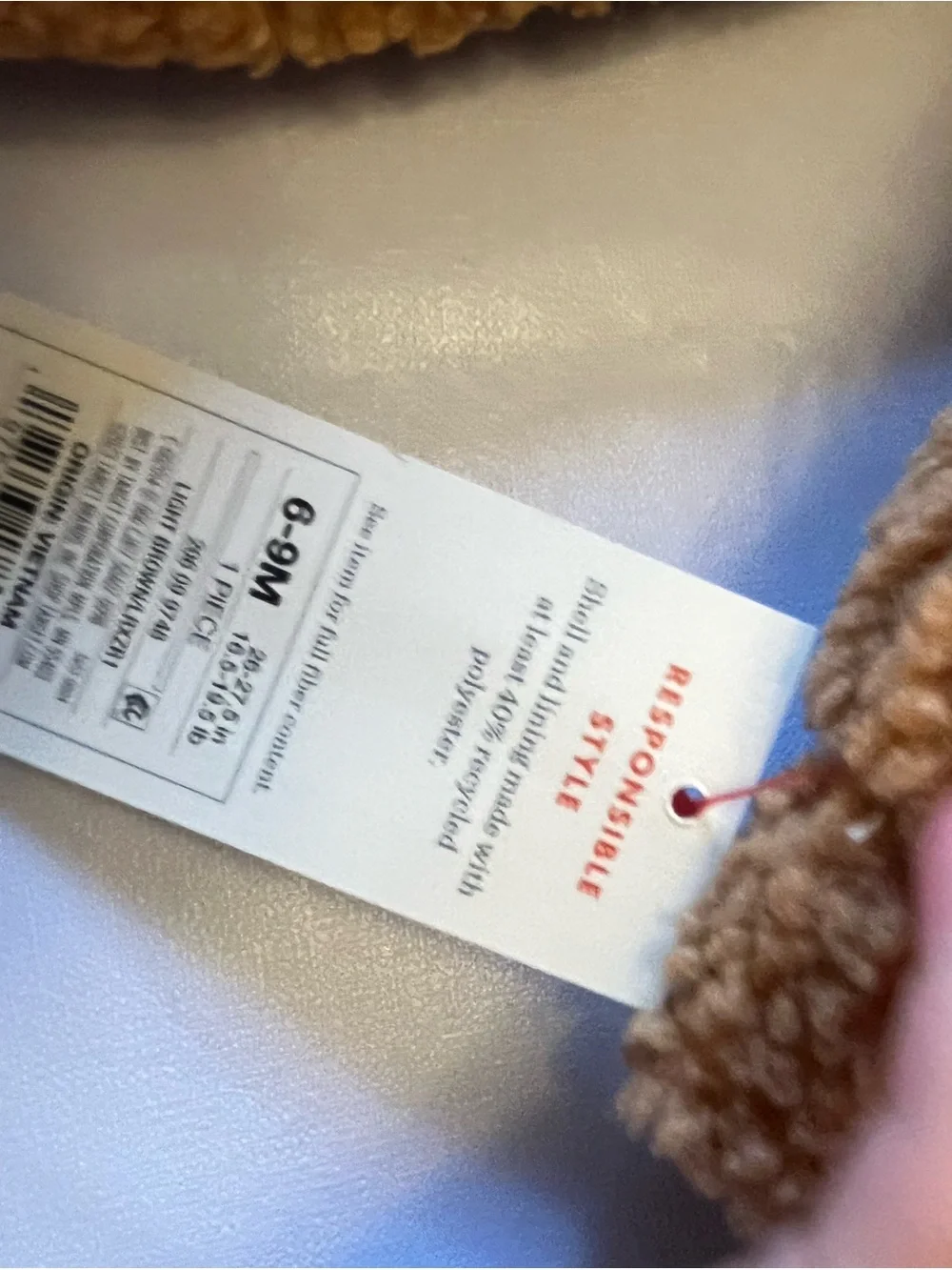 Cat & Jack Cozy Teddy Sherpa Jacket in Brown